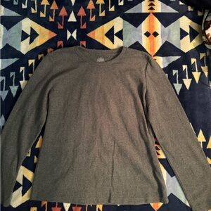 Cuddl Duds Charcoal Long Sleeve Top